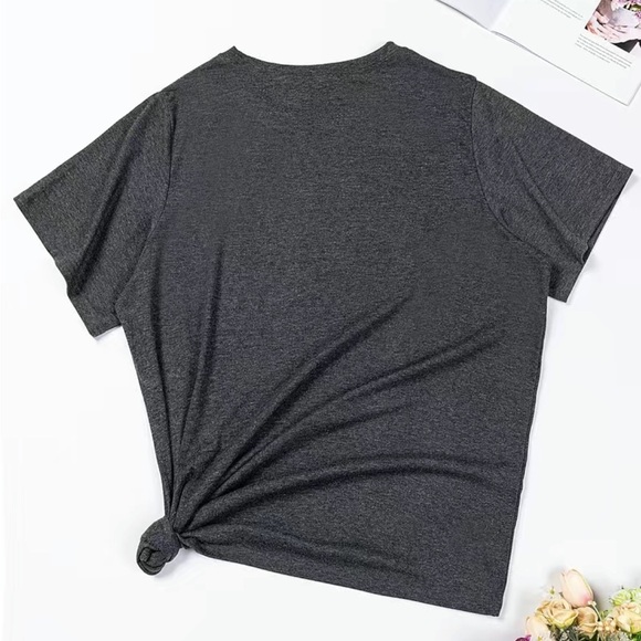 Enjoy the Little Things Flower Art Graphic Tee Shirt - Picture 3 of 3